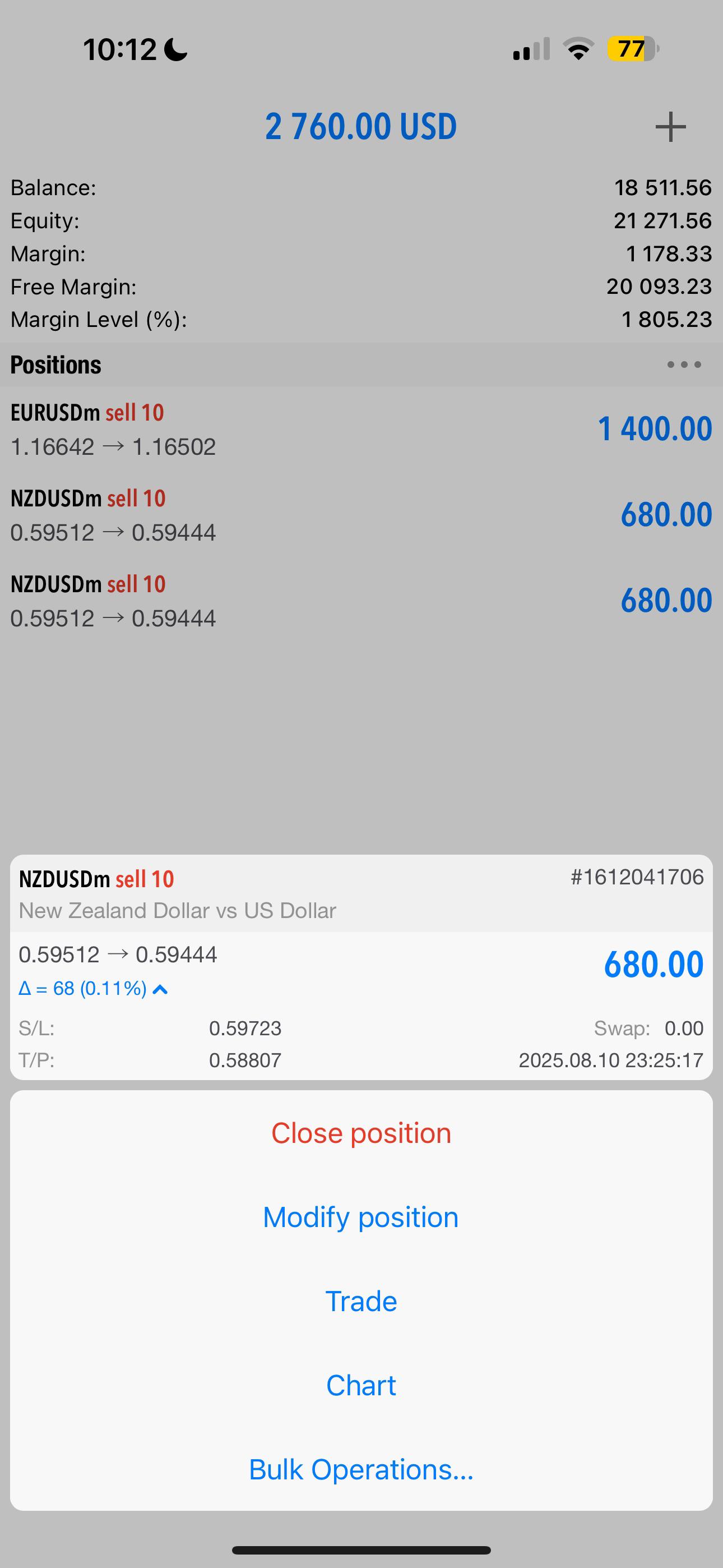 Student Trade History 4